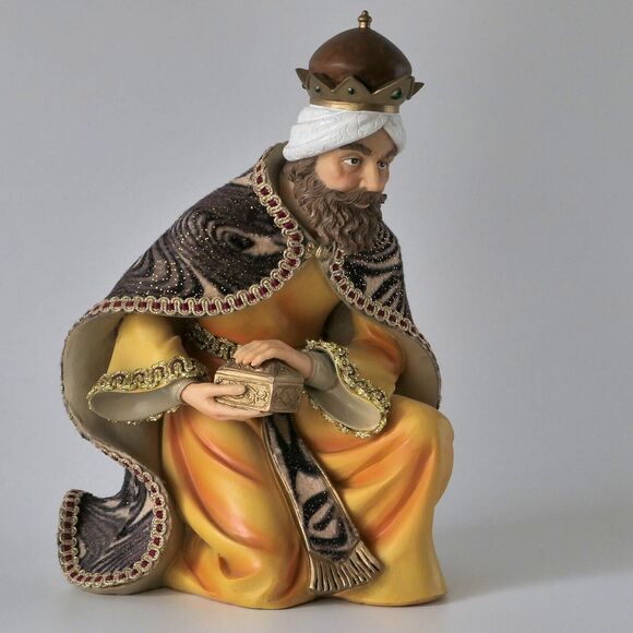 Vintage Lenox? Unique Wiseman Christian Nativity King Figurine Kneeling OOAK EUC - Picture 1 of 11